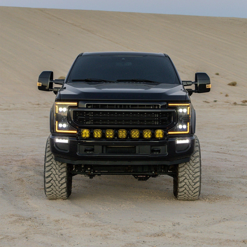 20-22 Ford Super Duty NOVA-Series LED Projector Headlights Alpha-Black