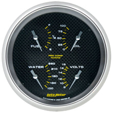 Load image into Gallery viewer, AutoMeter Marine Carbon Fiber 5in Gauge - 100PSI (200705-40)