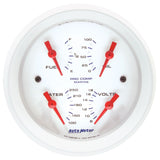 AutoMeter Marine White 3-3/8in Gauge - 100PSI (200706)