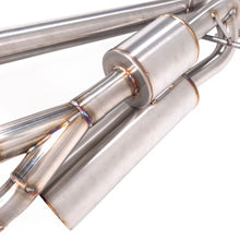 Load image into Gallery viewer, Nameless Performance Axleback Exhaust - 2024+ Impreza RS - Quad Exit 2.5L Dual Chamber - Neochrome Tip (SUAB24IMW25-QUAD-5MU-30NEO-DC)