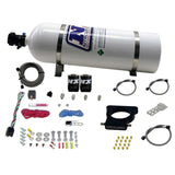 Nitrous Express GM LS 78mm 3-Bolt Nitrous Plate Kit (50-350HP) w/15lb Bottle (20935-15)