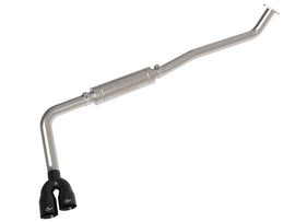 aFe Power Rebel Series 3in 304 Stainless Middle-Side Exit Exhaust Black Tips Toyota Hilux 15-26 L4-2.4/2.8 (49-36089-B)