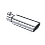 MBRP Exhaust Tip. 3in. O.D. Angled Rolled End 2in. let 10in. length. T304 (T5113)