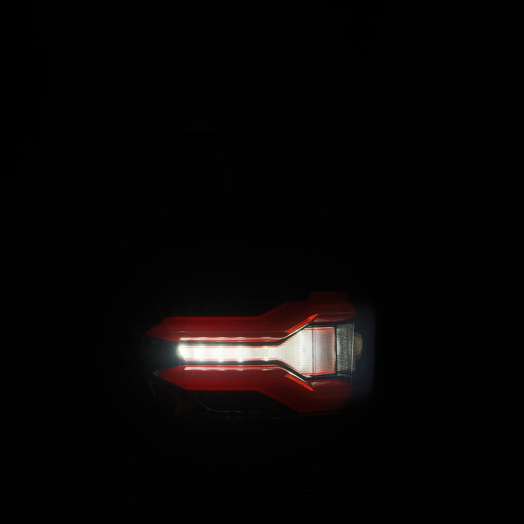 21-23 Ford F150 (with BLIS) LUXX-Series LED Tail Lights Black-Red