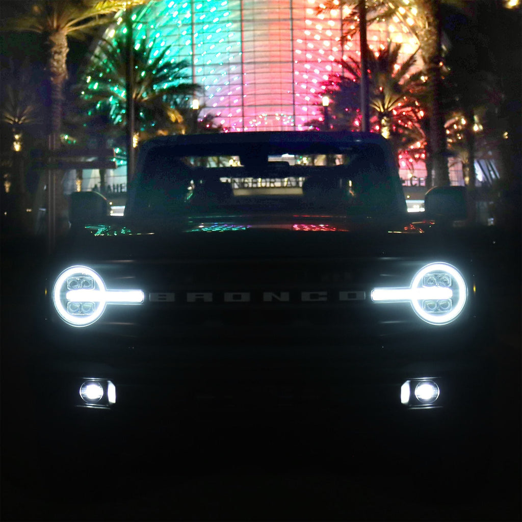 21-25 Ford Bronco / 22-25 Bronco Raptor NOVA-Series LED Projector Headlights Black