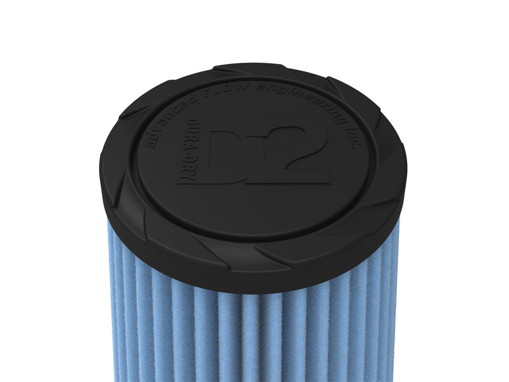 aFe Power Universal Clamp-On Air Filter / D2 Dura-Dry Media 2-1/2in F x 5in B x 3-1/2in T x 7inH (21-25507V)