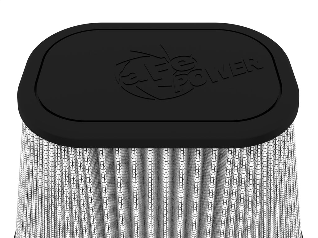 aFe Power Track Series Intake Pro DRY S Air Filter (6-1/8x4-1/8)IN F x(9-1/4x7-1/4)IN B x(6x4)IN Tx7-1/8IN (21-90120)