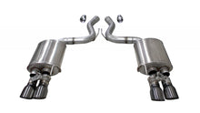 Load image into Gallery viewer, Corsa Performance 3.0 Inch Valved Axle-Back Sport Dual Exhaust Gunmetal 4.0 Inch Tips 18-Present Mustang GT Fastback Active Valves 5.0L V8 Stainless Steel (21002GNM)