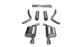 Corsa Performance Cat Back Polished 17-18 Dodge Charger 5.7L V8 Tip Inlet 4.5 Inch Dual Rear Sound Level Sport (21003)