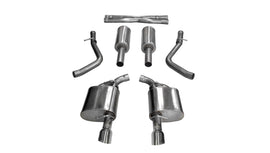 Corsa Performance Charger Cat Back Exhaust 17-18 Dodge Charger 5.7L V8 4.5 Inch Polished Tip Extreme Sound (21004)