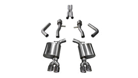 Corsa Performance Challenger Cat Back Exhaust 17-18 Dodge Challenger 5.7L V8 3.5 Inch Polished Tip Sport Sound (21005)