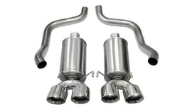 Corsa Performance Corvette 2.5 Inch Axle-Back Dual Rear Exit with Twin 4.5 Inch Polished Pro-Series Tips Xtreme Sound 05-07 Corvette 6.0 Liter (21010)
