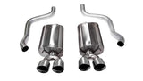 Corsa Performance Corvette 2.5 Inch Axle-Back Dual Rear Exit with Twin 4.5 Inch Polished Pro-Series Tips Sport Sound 09-13 Corvette 6.2 Liter (21011)