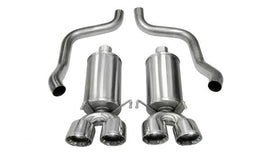 Corsa Performance Corvette 2.5 Inch Axle-Back Dual Rear Exit with Twin 4.5 Inch Polished Pro-Series Tips Xtreme Sound 09-13 Corvette 6.2 Liter (21012)