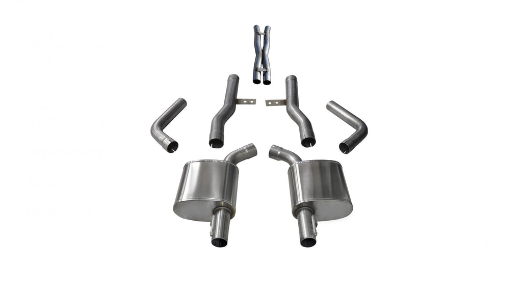 Corsa Performance Charger/300 Cat Back Exhaust 17-18 Dodge Charger/Chrysler 300 5.7L V8 4.5 Inch Polished Tip Extreme Sound (21018)