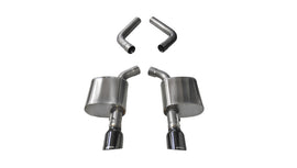 Corsa Performance 4.5 Inch Axle-Back Dual Rear Exit 15-18 Charger 6.4L with Black Pro-Series Tips (21019BLK)