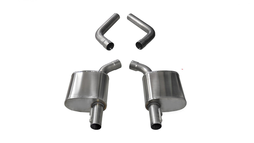 Corsa Performance 4.5 Inch Axle-Back Dual Rear Exit 17-18 Charger 5.7L with Dumps (21022)