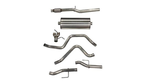 Corsa Performance 3 Inch Dual Rear Exit CatBack Exhaust System 19-Present Silverado/Sierra 5.3 Liter V8 Sport Sound No Tips (21028)