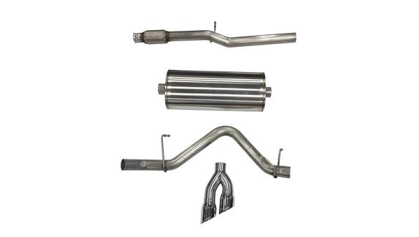 Corsa Performance 3 Inch Single Side Exite Catback Exhaust System 19-Present Silverado/Sierra 5.3 Liter V8 Sport Sound Twin 4 Inch Tip (21030)