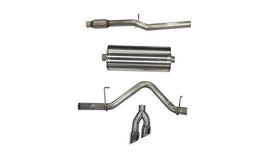 Corsa Performance 3 Inch Dual Rear Exit CatBack Exhaust System 19-Present Silverado/Sierra 5.3 Liter V8 Sport Sound 4 Inch Black Tips (21030BLK)