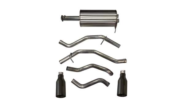 Corsa Performance 2019 Ram 1500 V8 3.0 Inch Cat-Back Exhaust System Single 5.0 Inch Tips Black Sport Sound Level (21035BPC)