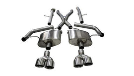 Corsa Performance Grand Cherokee Cat-Back Exhaust 2.75 Inch Dual For Grand Cherokee 12-20 Rear Exit with Twin 4.5 Inch Polished PVD Pro-Series Tips (21058)
