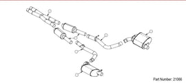 Corsa Performance 2.5 Inch Cat-Back Dual Rear Exit 15-24 Dodge Challenger (21066)