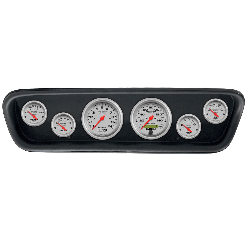 Autometer Direct Fit 5 Piece Dash Kit 64-65 Ford Mustang (3 3/8in & 2 1/16in x 4) - Ultra-Lite (2107-13)