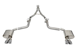 Corsa Performance 2.75 Inch Valved Cat-Back Dual Rear Exit with Twin 3.5 Inch Polished Pro Series Tips 15-24 Dodge Challenger (21070)