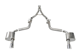 Corsa Performance 2.75 Inch Valved Cat-Back Dual Rear Exit with Single 4.5 Inch Polished Tips 15-24 Dodge Charger (21072)