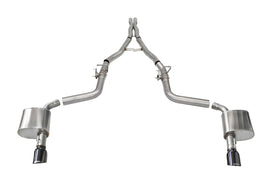 Corsa Performance 2.75 Inch Valved Cat-Back Dual Rear Exit with Single 4.5 Inch Black PVD Tips 15-24 Dodge Challenger SRT (21072BLK)