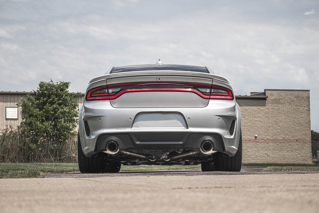 Corsa Performance 2.75 Inch Valved Cat-Back Dual Rear Exit with Single 4.5 Inch Polished Tips 15-24 Dodge Charger (21072)