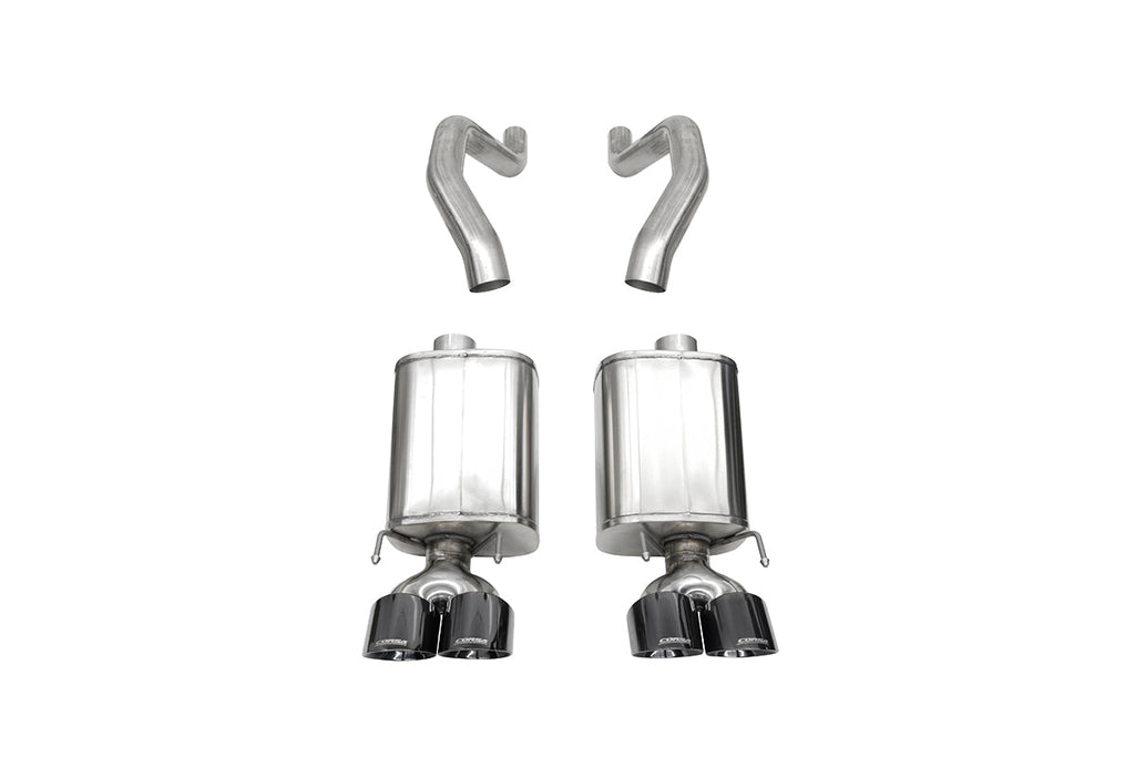 Corsa Performance 3.0 Inch Axle-Back Dual Rear Exit with Twin 4.5 Inch Black PVD Pro Series Tips 06-13 Chevrolet Corvette C6 (21077BLK)