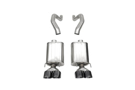 Corsa Performance 3.0 Inch Axle-Back Dual Rear Exit with Twin 4.5 Inch Black PVD Pro Series Tips 06-13 Chevrolet Corvette C6 (21077BLK)