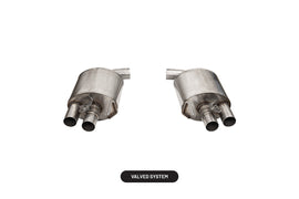 Corsa Performance 3.0 Inch 304 Stainless Steel Dual Rear Exit Axleback Exhaust System with Active Valves, Fits to mid-pipes, 15-20 Ford Mustang (21098)