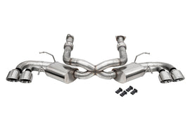 Corsa Performance 3.0 Inch Cat-Back Dual Rear Exit Exhaust System with NPP and AFM Simulators and 4.5 Inch Polished Pro-Series Tips 20-25 87i Corvette C8 (21108)