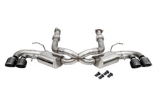 Load image into Gallery viewer, Corsa Performance 3.0 Inch Cat-Back Dual Rear Exit Exhaust System with NPP and AFM Simulators and 4.5 Inch Black PVD Pro-Series Tips 20-25 Chevrolet Corvette C8 (21108BLK)