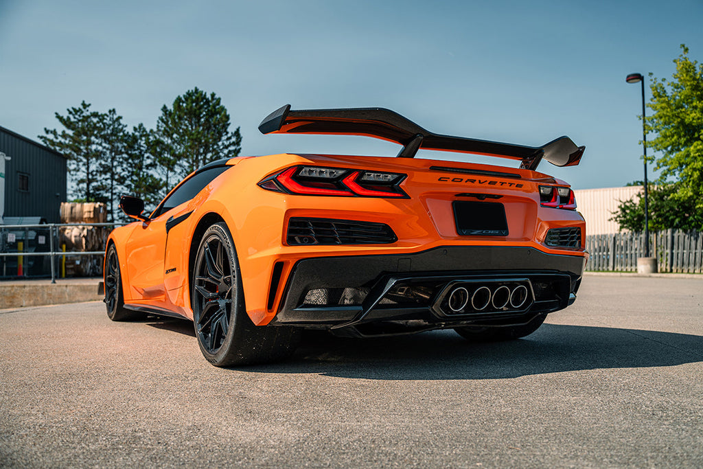 Corsa Performance 3.0 Inch Track Series Muffler Delete Catback Exhaust System 23-25 Chevrolet Corvette C8 Z06 (21113)