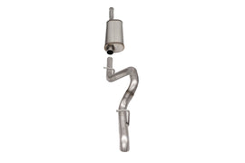 Corsa Performance 2.75 Inch Cat-Back Single Rear Exit with Turn Down Tip 18-25 Jeep Wrangler JLU 118.4 Inch Wheel Base (21123)