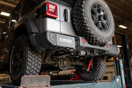 Corsa Performance 2.75 Inch Cat-Back Single Rear Exit with Turn Down Tip 18-25 Jeep Wrangler JLU 118.4 Inch Wheel Base (21123)