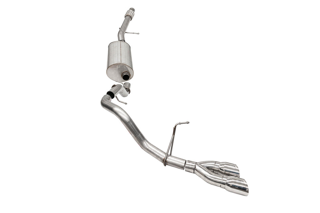 Corsa Performance 3.0 Inch Single Side Exit Cat-Back Exhaust System with Twin 4.0 Inch Tips 21-25 Chevrolet Suburban 134.1 Inch Wheel Base (21126)