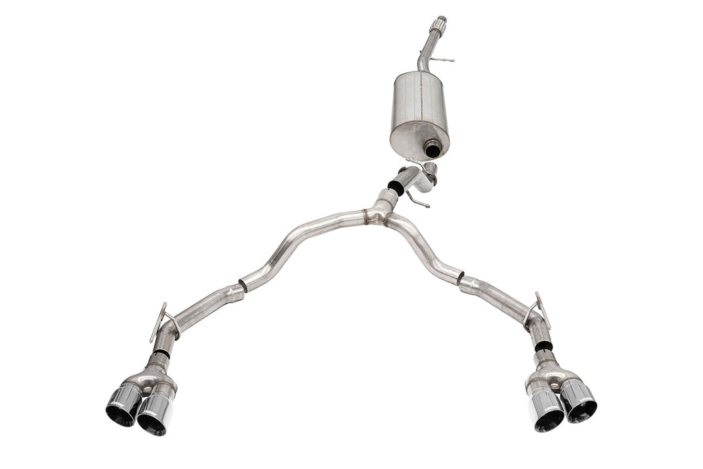 Corsa Performance 3.0 Inch to 2.75 Inch Dual Rear Exit Cat-Back Exhaust System with Twin 4.0 Inch Tips 21-25 Chevrolet Tahoe/GMC Yukon XL 134.1 Inch Wheel Base (21128)