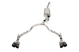 Corsa Performance 3.0 Inch to 2.75 Inch Dual Rear Exit Cat-Back Exhaust System with Twin 4.0 Inch Black Tips 21-25 Chevrolet Suburban/2021-2025 GMC Yukon XL 134.1 Inch Wheel Base (21128BLK)