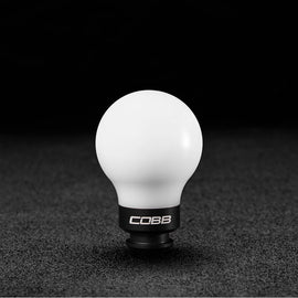 COBB Subaru 5-Speed Knob - White Knob w/ Stealth Black (211350-W-BK)
