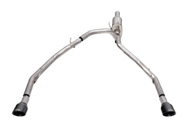 Corsa Performance 3 Inch Cat-Back Exhaust 4 Inch Black Pro-Series Slash Cut Twin Tip 09-23 RAM 1500 140.5 Inch Wheel Base (21139BLK)