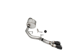 Corsa Performance 3.0 Inch Front of Tire Exit Catback Exhaust System with Twin 3.5 Inch Pro Series Black Tips 21-25 Ford F-150 122 Inch Wheel Base (21141BLK)