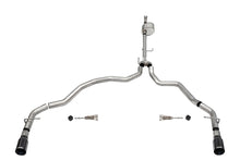 Load image into Gallery viewer, Corsa Performance 3.0 Inch Dual Rear Exit Catback Exhaust System with Flat Cut 4.0 Inch Dual Wall Black Tips Xtreme Sound Level 21-25 Ford F-150 141 Inch Wheel Base (21146BLK)