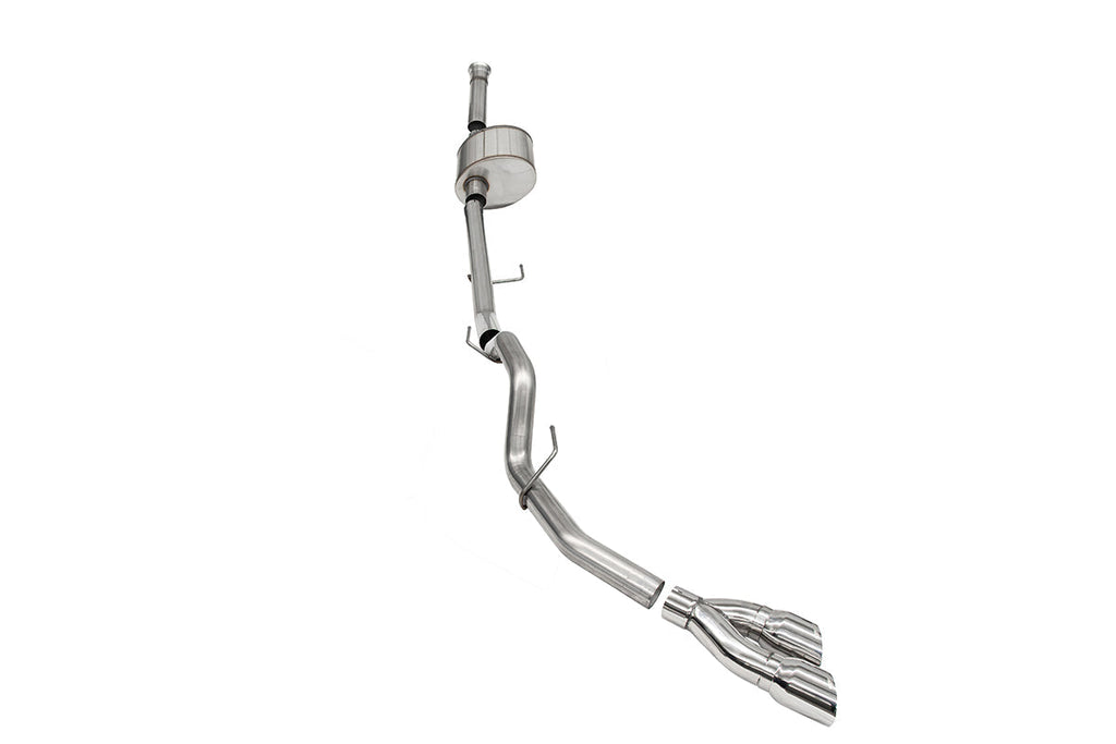 Corsa Performance 3.0 Inch Single Side Exit Catback Exhaust System with Twin 4.0 Inch Pro Series Tips 21-25 Ford F-150 145 Inch Wheel Base (21148)