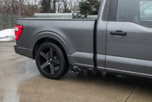 Load image into Gallery viewer, Corsa Performance 3.0 Inch Front of Tire Exit Catback Exhaust System with Twin 3.5 Inch Pro Series Black Tips Sport Sound Level 21-25 Ford F-150 145 Inch Wheel Base (21156BLK)