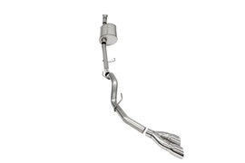 Corsa Performance 3.0 Inch Single Side Exit Catback Exhaust System with Twin 4.0 Inch Pro Series Tips Sport Sound Level 21-25 Ford F-150 145 Inch Wheel Base (21157)